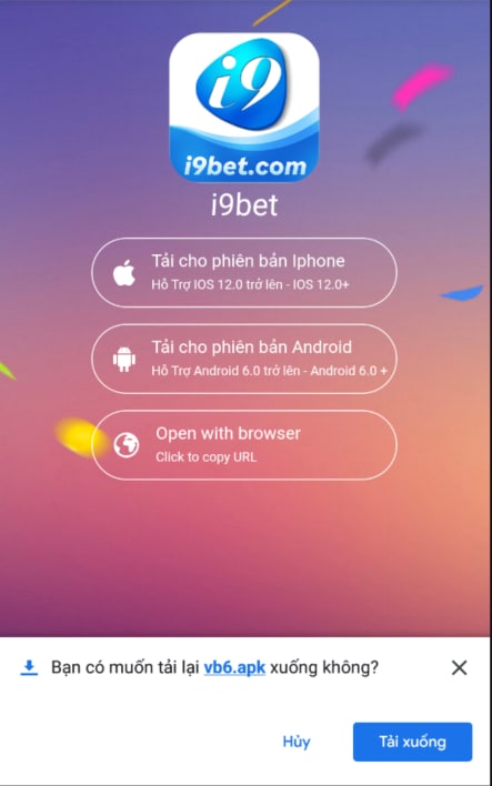 app i9bet android